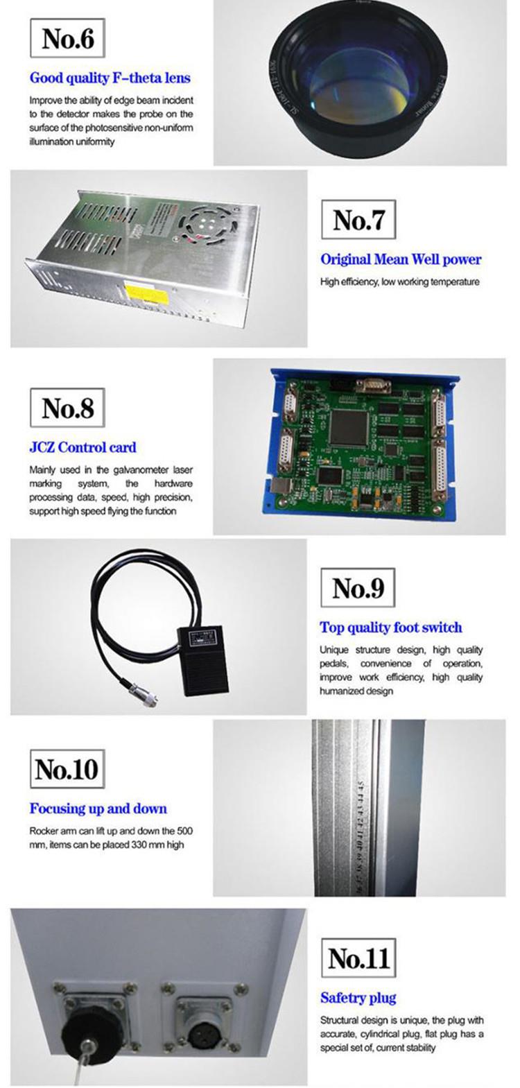 30W Fiber Laser Marking Machine for Dog Tag Name Plate 5